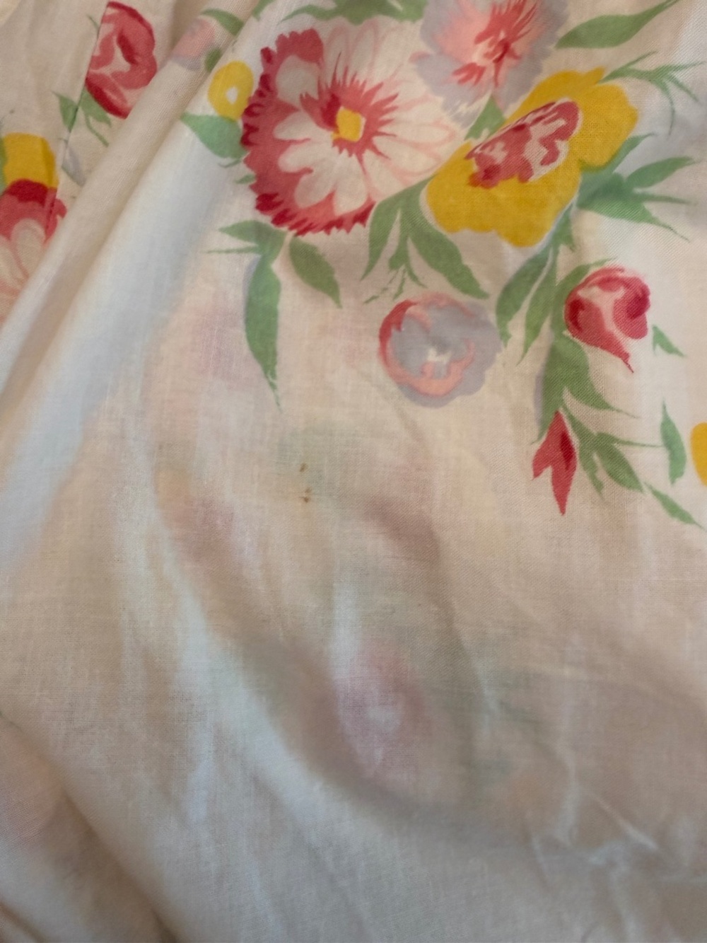 Vintage Ralph Lauren Floral Border Print Cotton Prairie Midi Maxi Skirt - Picture 2 of 6